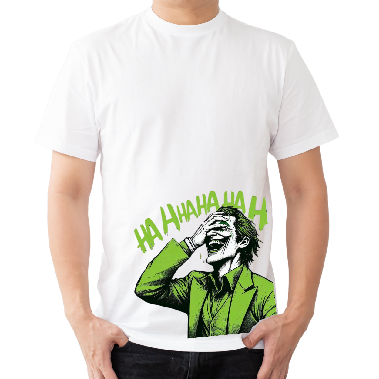 HA HA HA Smile – Men’s Cotton Premium T-Shirt