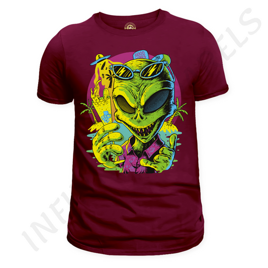 SKULL GRAFFITI - Men’s Cotton T-Shirt-Premium