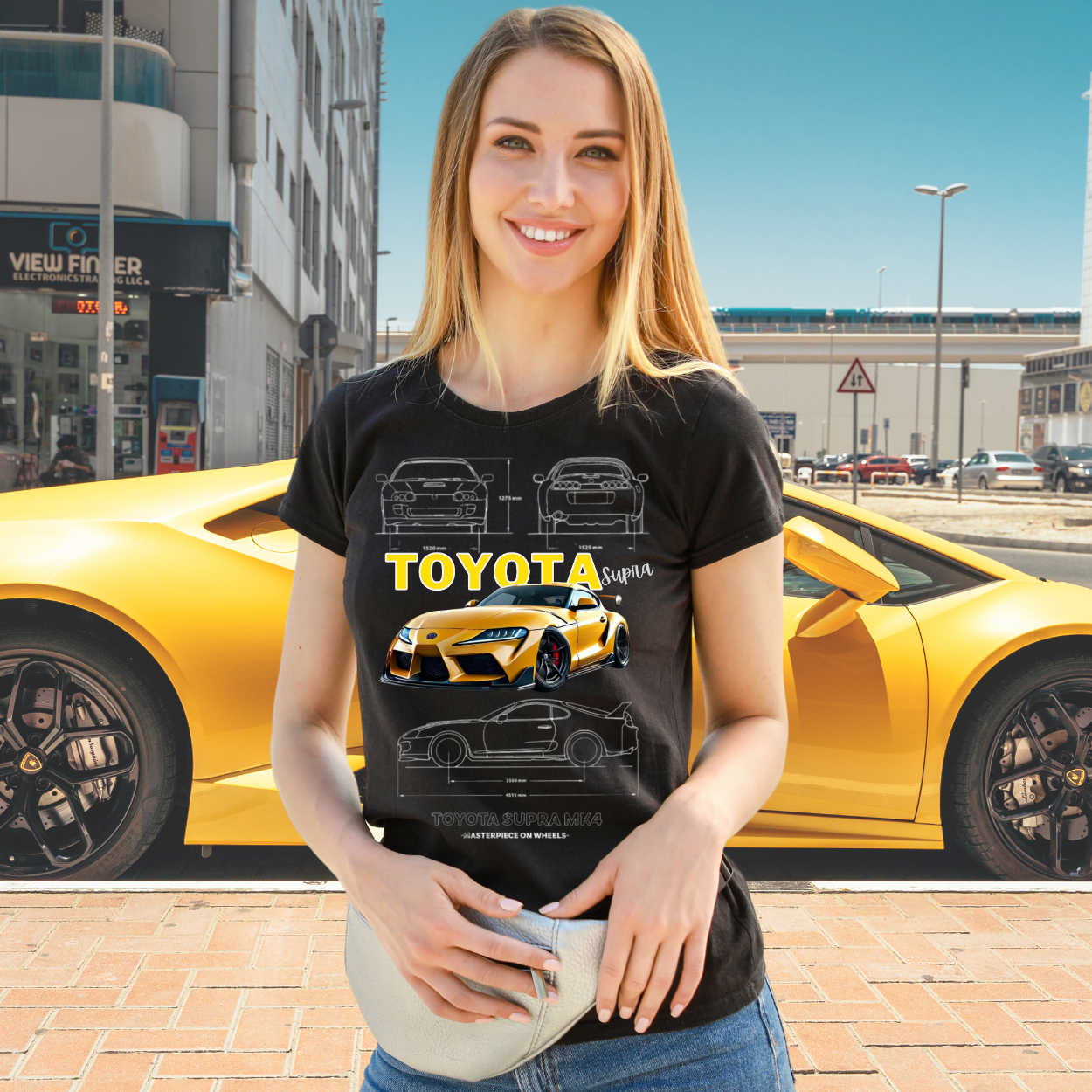 TOYOTA SUPRA - Unisex Cotton T-Shirt-Premium