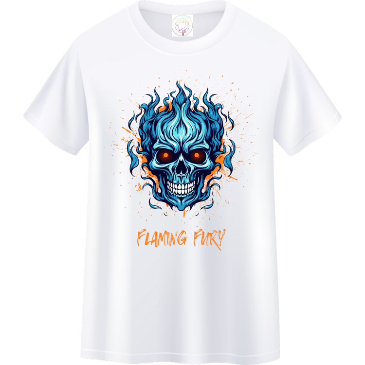 Men’s Cotton T-Shirt – Casual and Comfortable – Flaming