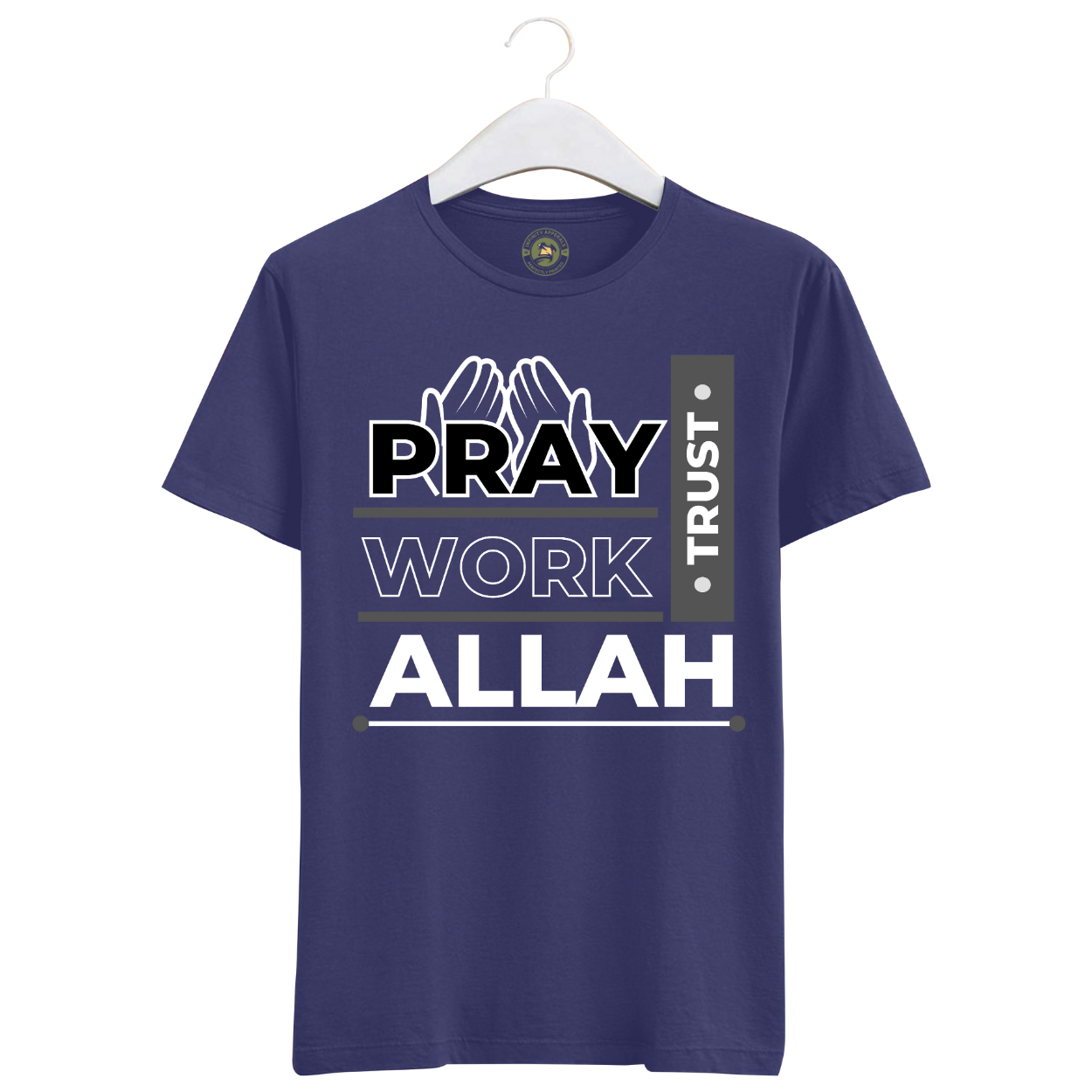 Man`s T-Shirt Relaxed Fit Heavyweight 100% Cotton- PRAY