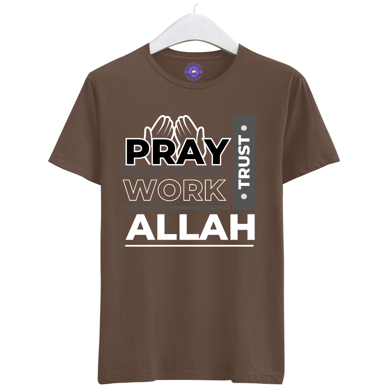 Man`s T-Shirt Relaxed Fit Heavyweight 100% Cotton- PRAY