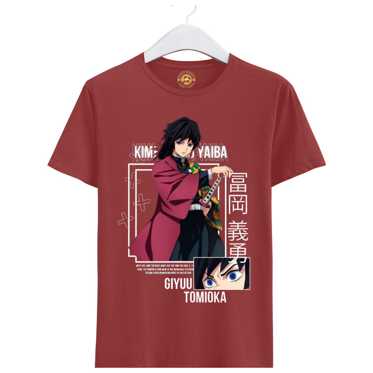 GIYU TOMIOKA - Man`s T-Shirt Premium Relaxed Fit Heavyweight 100% Cotton