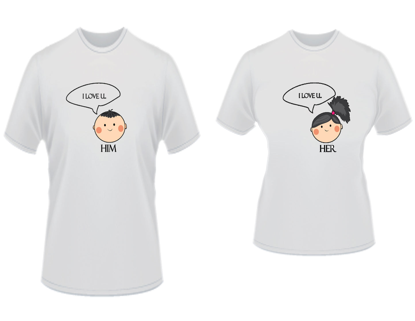 COUPLE LOVE - 100% Cotton T-Shirt-Premium