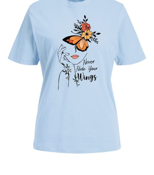 NEVER HIDE WINGS Women Premium T-SHIRT