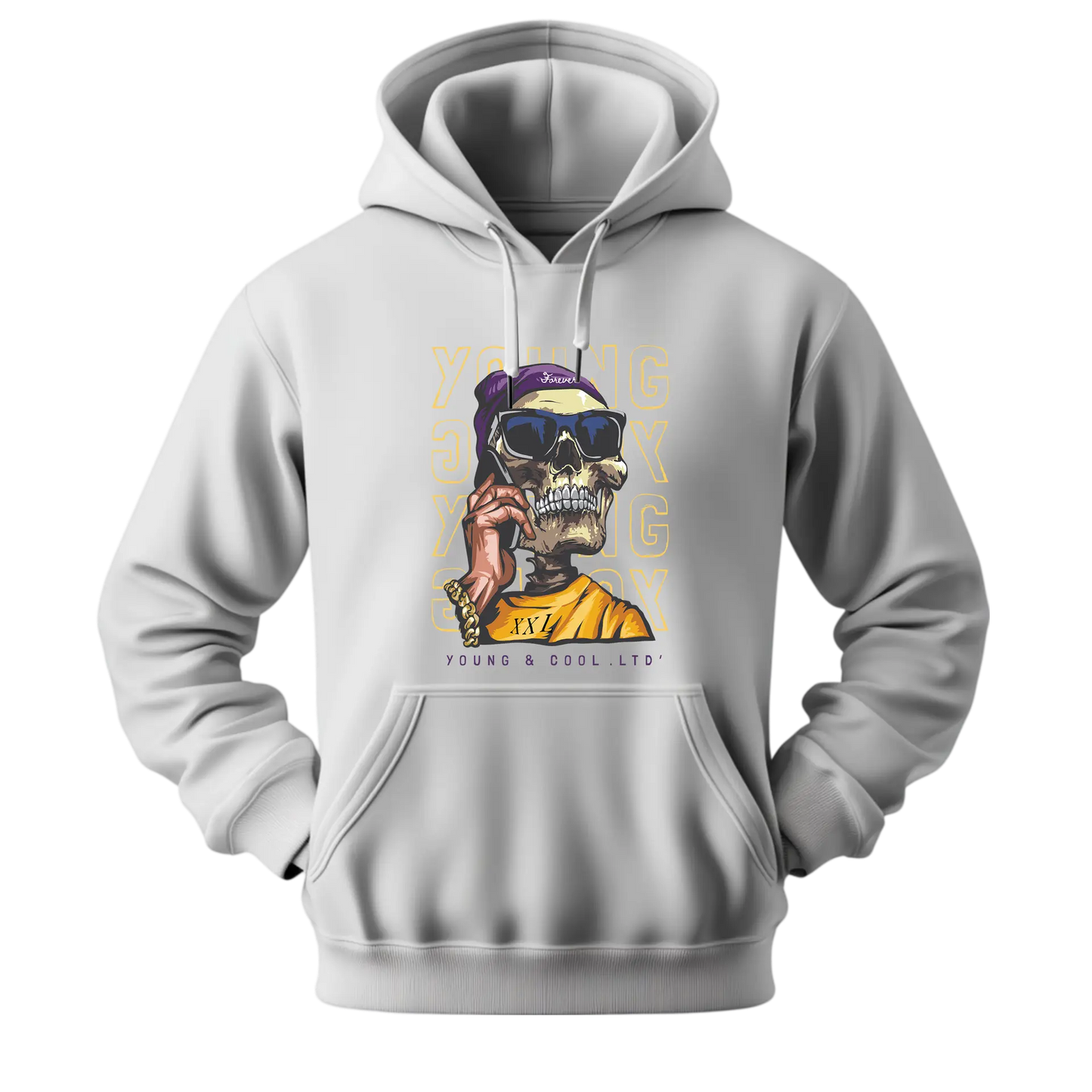 Skeleton Wearing Sunglasses Hoodie