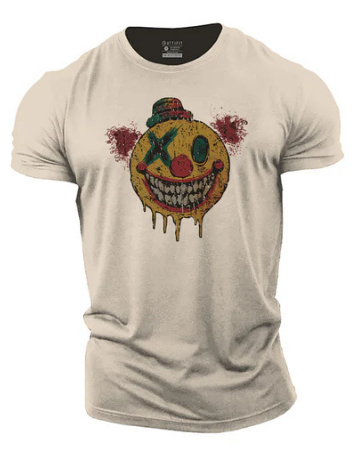 Men’s Funny Clown Smiley Cotton T-Shirt