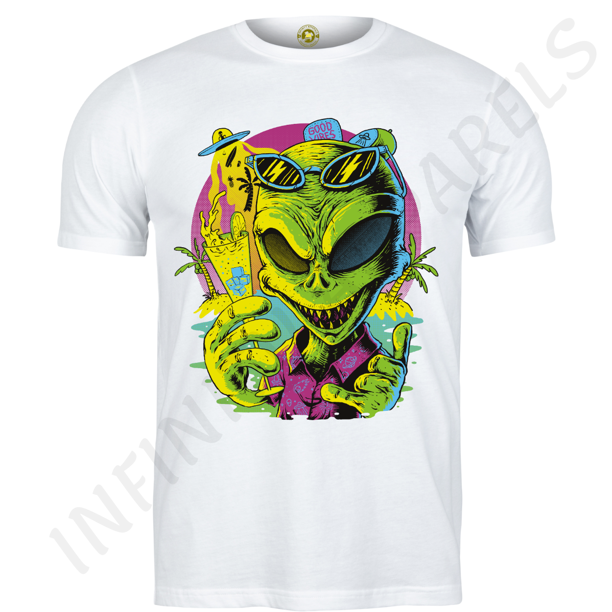 SKULL GRAFFITI - Men’s Cotton T-Shirt-Premium