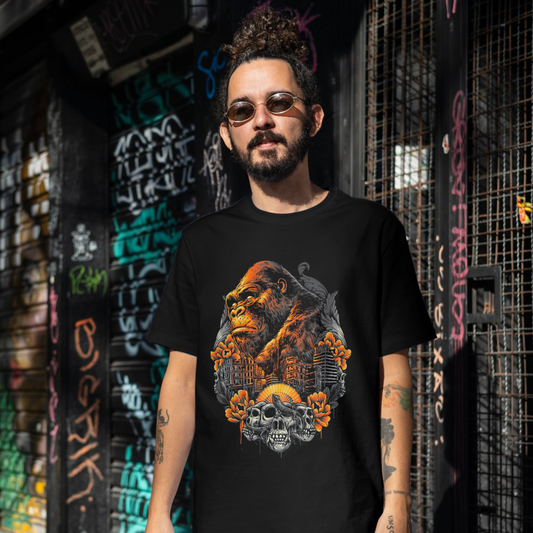 MONKY  - Unisex Cotton T-Shirt-Premium