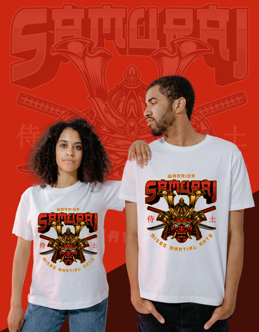 SAMURAI WARRIOR - Unisex Cotton T-Shirt-Premium