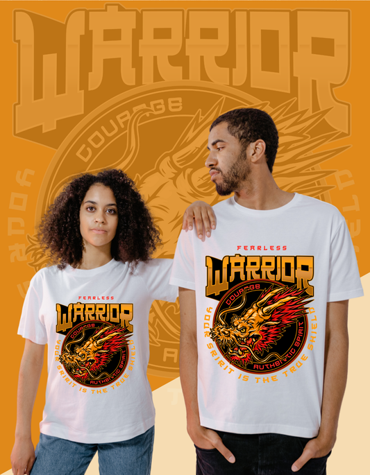 FEAR LESS WARRIOR - Unisex Cotton T-Shirt-Premium