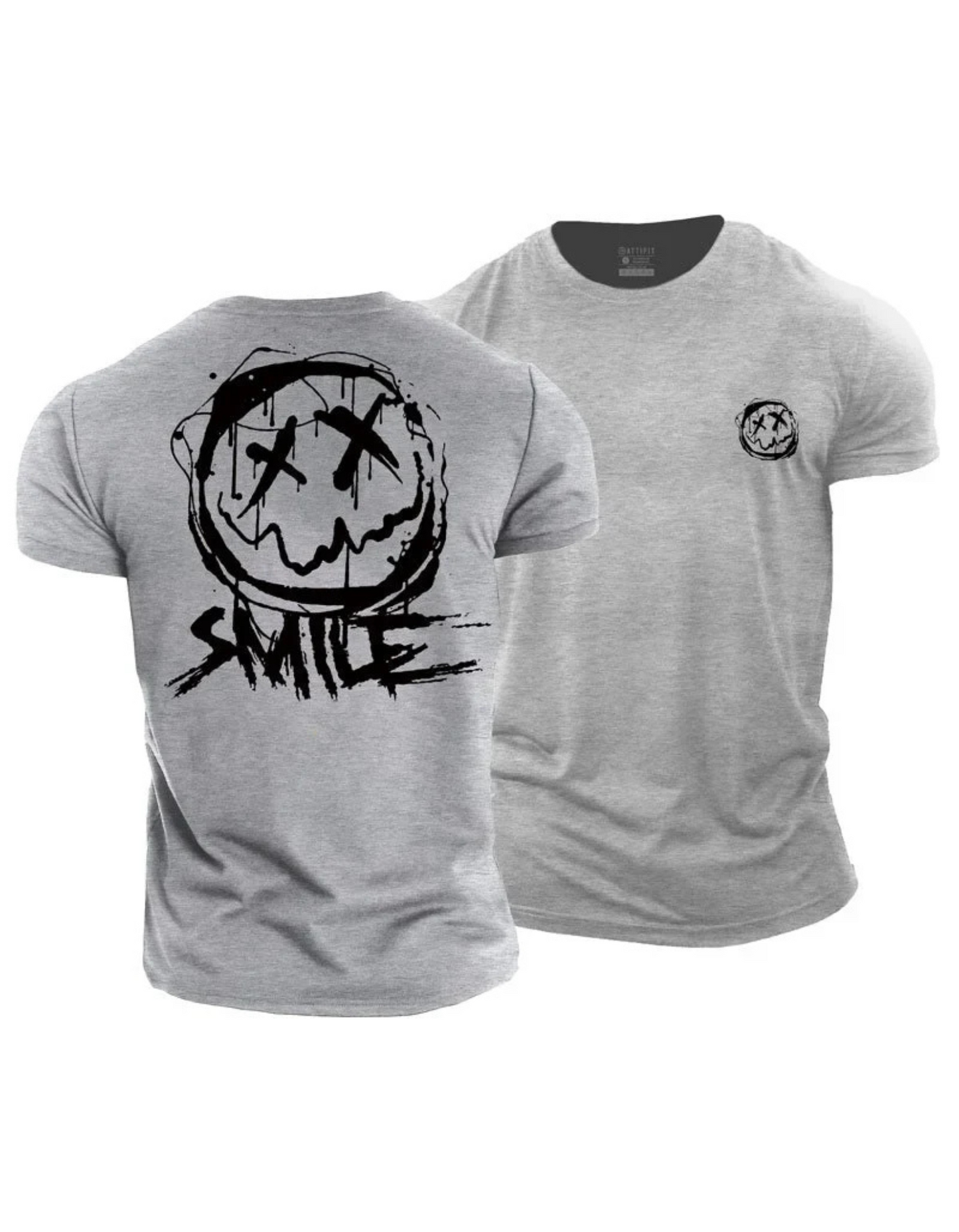 Men’s Smiley Graphic Cotton T-Shirt