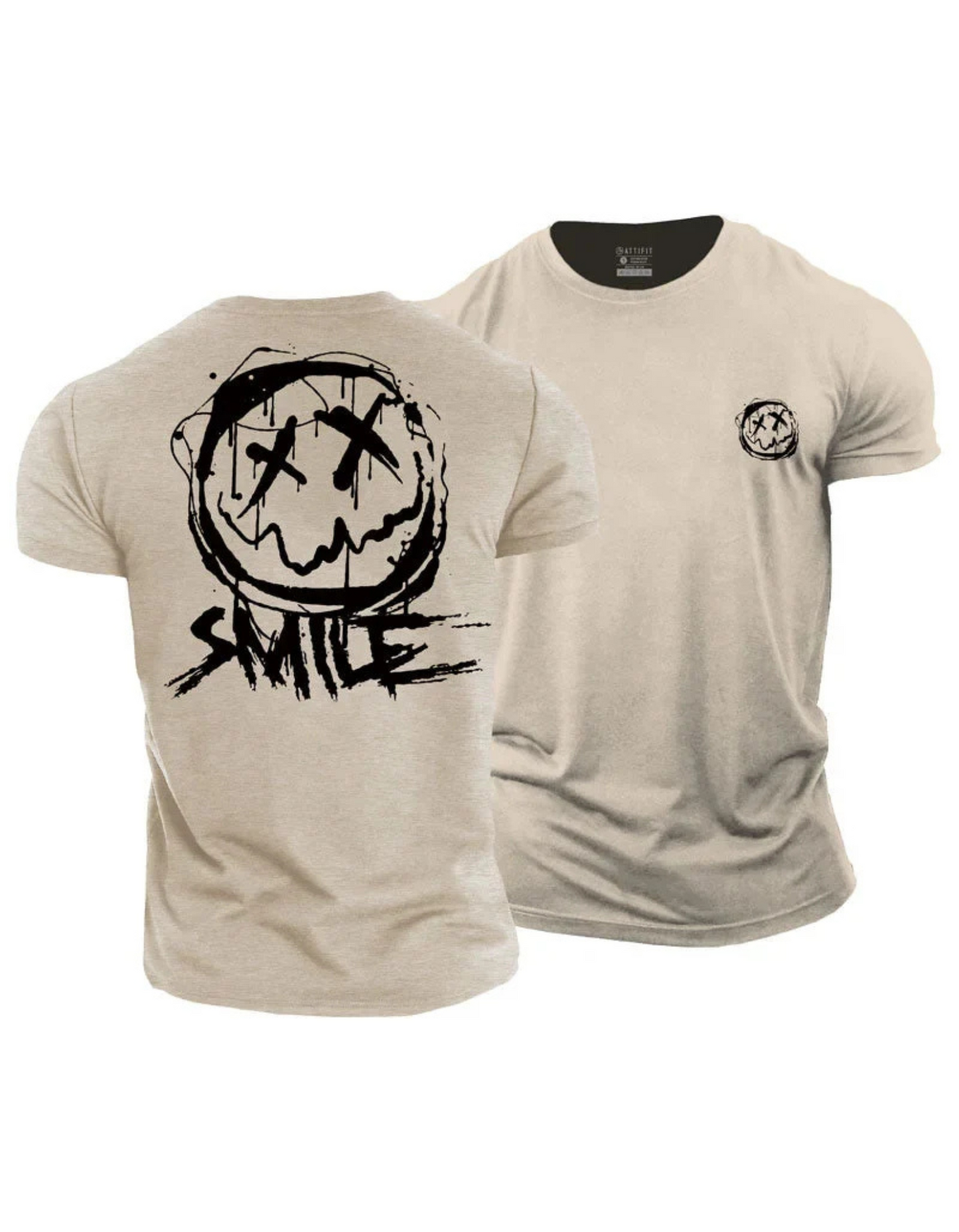 Men’s Smiley Graphic Cotton T-Shirt