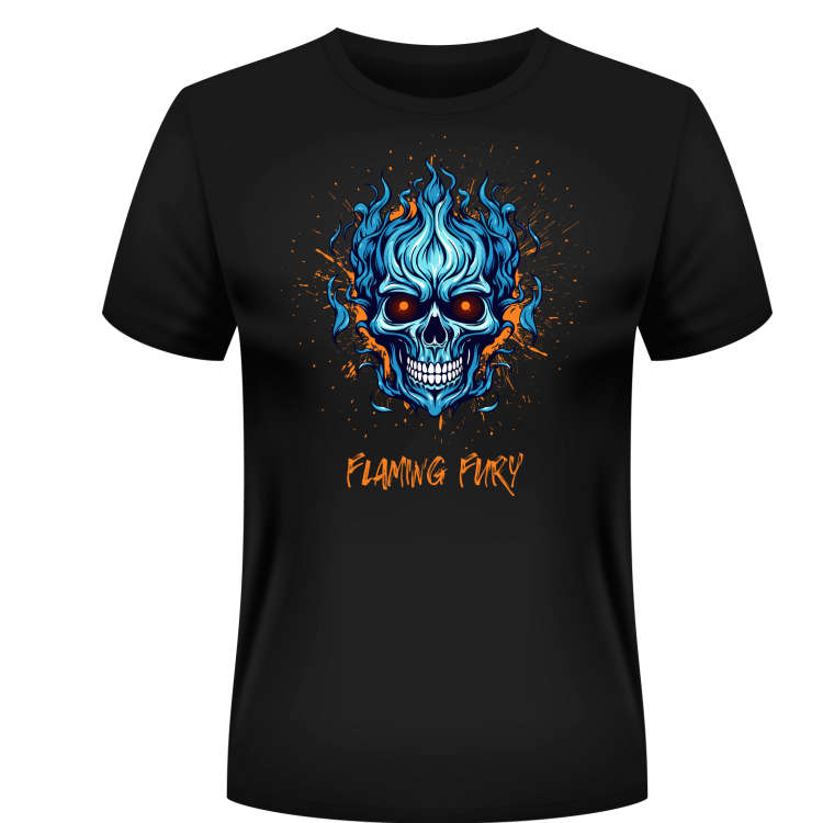 Men’s Cotton T-Shirt – Casual and Comfortable – Flaming