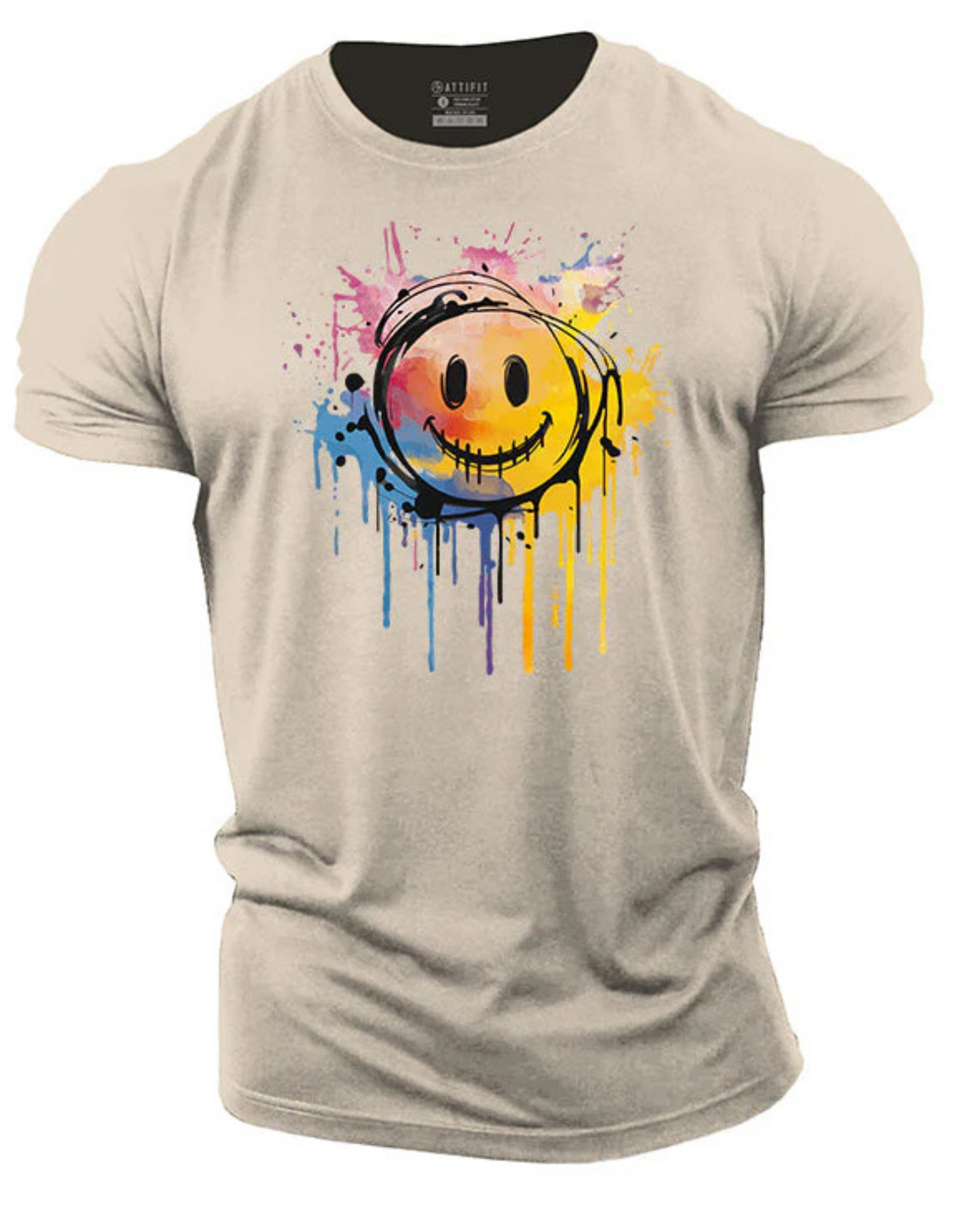 Men’s Gleeful Expression Cotton T-Shirt