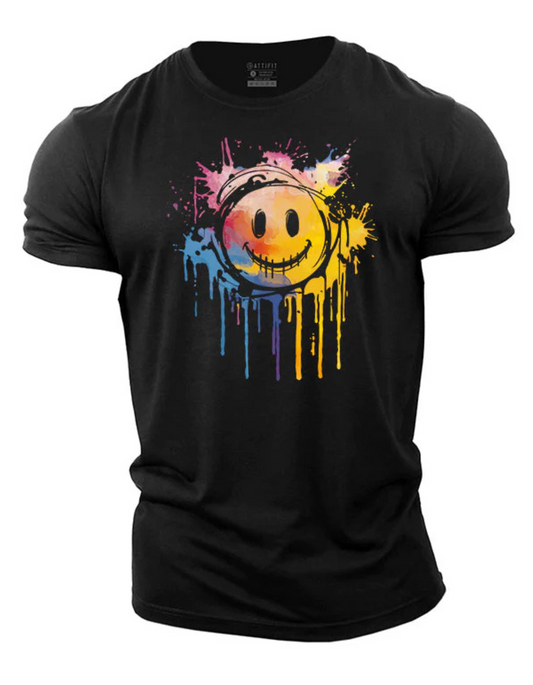 Men’s Gleeful Expression Cotton T-Shirt