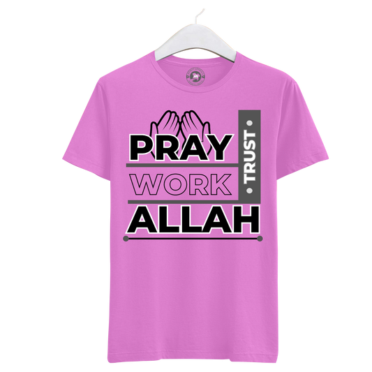 Man`s T-Shirt Relaxed Fit Heavyweight 100% Cotton- PRAY
