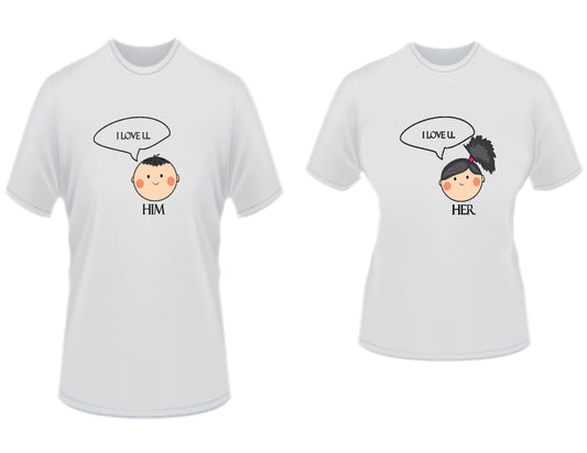 COUPLE LOVE - 100% Cotton T-Shirt-Premium