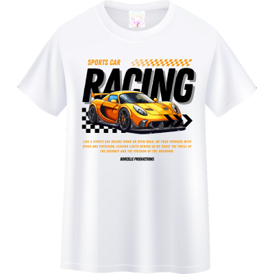 Men’s Casual Racing Car Graphic Tee Racing