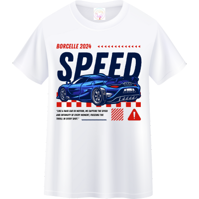 Men’s Casual Racing Car Graphic Tee – Speed