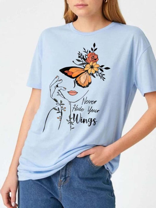 NEVER HIDE WINGS Women Premium T-SHIRT